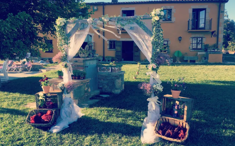 Decoración para Boda en una Masía con encanto en Gerona 